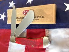 NKCA, 1999/2000 Case xx Large Saddlehorne w/ Bright Red Jigged Bone Handles (mdl# 62100 SS) -NOS
