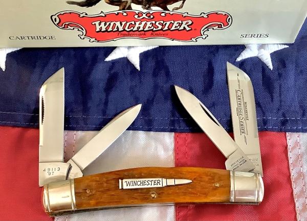 1997 Winchester Large Congress (Mdl# 49113) Cartridge Series w/ Super Bone Handles -NOS 1997 Winchester Large Congress (Mdl# 49113) Cartridge Series w/ Super Bone Handles -NOS