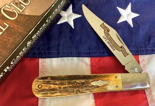 Case xx collectors club knife. 2006 Big Ole Daddy Barlow (Mdl# 5143) w/ Gnarly Stag Handles -NOS Case xx collectors club knife. 2006 Big Ole Daddy Barlow (Mdl# 5143) w/ Gnarly Stag Handles -NOS