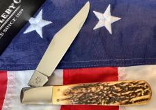 Case xx collectors club knife. 2006 Big Ole Daddy Barlow (Mdl# 5143) w/ Gnarly Stag Handles -NOS