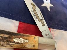 Case xx collectors club knife. 2006 Big Ole Daddy Barlow (Mdl# 5143) w/ Gnarly Stag Handles -NOS