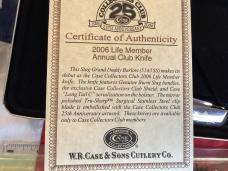 Case xx collectors club knife. 2006 Big Ole Daddy Barlow (Mdl# 5143) w/ Gnarly Stag Handles -NOS