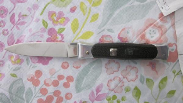 Spanish BO/BC 19cm Coil Spring Vintage knife w Aluminum frame Vintage automatic Spanish BO/BC 19cm Coil Spring Vintage knife w Aluminum frame Vintage automatic