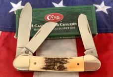 2004 Gunboat Canoe (Mdl# 5394 SS) w/ Great Burnt Stag Handles. NOS in Orig box Minty