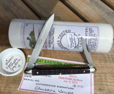 Great Eastern Cutlery 892210 Riverboat Gambler Deep Purple Jig Bone 1 of 50!