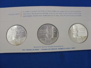 OFFICIAL US OLPMPIC TEAM COMMEMORATIVE MEDALS MUNICH SAPPORO 1972, CAL 1971