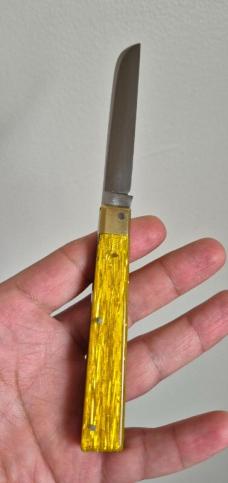 3 5/8" Custom Made Doctor's Knife, Nice Cellulose Acetate Handles
