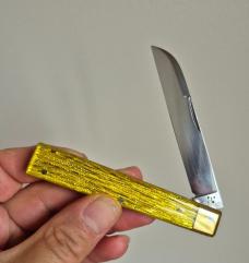 3 5/8" Custom Made Doctor's Knife, Nice Cellulose Acetate Handles