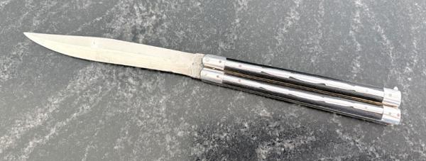Vintage Large Filipino Handmade (FHM) Balisong Butterfly Knife, Used Vintage Large Filipino Handmade (FHM) Balisong Butterfly Knife, Used