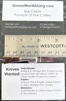 Rare Miniature Keychain Vendetta Corsa Switchblade Knife From Italy, Nice Stag, Unused