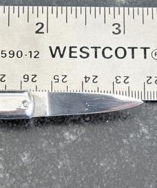 Rare Miniature Keychain Vendetta Corsa Switchblade Knife From Italy, Nice Stag, Unused