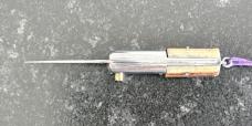 Rare Miniature Keychain Vendetta Corsa Switchblade Knife From Italy, Nice Stag, Unused