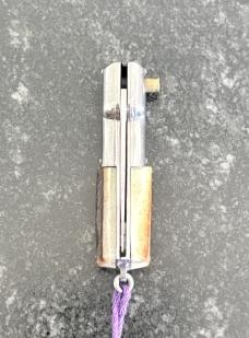 Rare Miniature Keychain Vendetta Corsa Switchblade Knife From Italy, Nice Stag, Unused