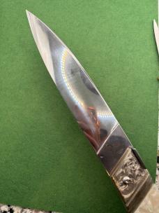 21” Renzo Pascotto Slant Bolster Display Knife in MOP