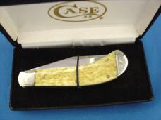 Case XX Tony Bose 62110 Saddlehorn Antique Bone 2008 Engraved Bolsters