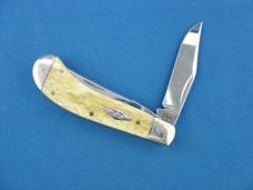 Case XX Tony Bose 62110 Saddlehorn Antique Bone 2008 Engraved Bolsters