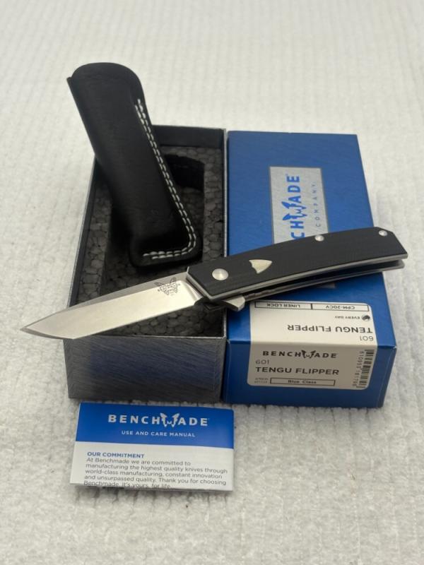 Benchmade 601 Tengu Flipper Liner Lock Tanto Style Blade New In Box Benchmade 601 Tengu Flipper Liner Lock Tanto Style Blade New In Box