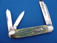 Case Classic 63094 Moss Bottom Green Bone Handle Cigar Whittler Knife 