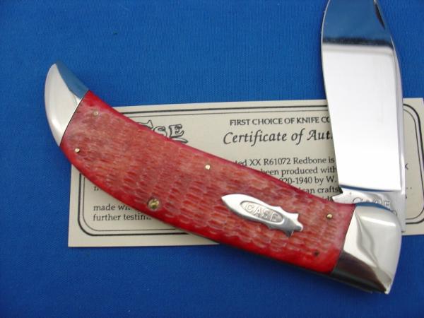 Case Classic 61072 Red Bone Handle Clasp Knife Case Classic 61072 Red Bone Handle Clasp Knife