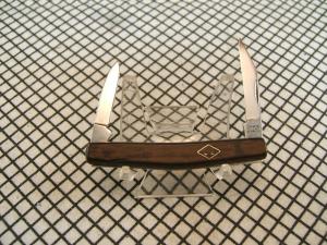 IMPERIAL IRELAND VINTAGE PRE 2004 DOUBLE DIAMOND EDGE STAINLESS STEEL BLADES FOLDING POCKET KNIFE 