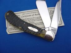 Case Classic 62100 Green Bone Saddlehorn Knife 1 of 500