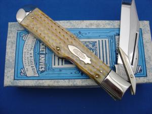 Case Classic 61050L Corn Cob Jigged Burnt White Bone Swing Guard Knife 1 of 195