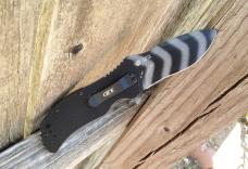 Zero Tolerance 0350TS A/O Folding Knife Black G-10 Tiger Stripe S30V Blade - New