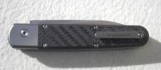 AGA BARON ELITE L/E TITANIUM CARBON FIBER SCALES SATIN DROP POINT LIMITED EDITION # 15 OF 100 PIECES