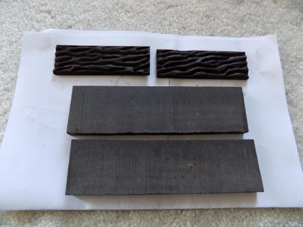 Paie of knife handles Bone & Ebony Paie of knife handles Bone & Ebony