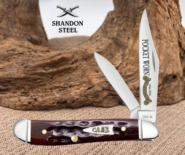 Case XX Knives USA Peanut Pocket Worn 30th Mahogany Bone 55234 Stainless Knife Case XX Knives USA Peanut Pocket Worn 30th Mahogany Bone 55234 Stainless Knife