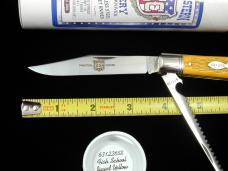 Great Eastern Cutlery GEC Fish School Jigged Yellow Micarta Fish Tail Mako Knife NIT USA 631226SS