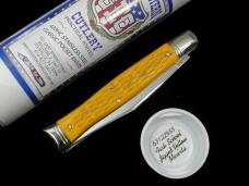 Great Eastern Cutlery GEC Fish School Jigged Yellow Micarta Fish Tail Mako Knife NIT USA 631226SS