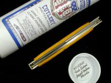 Great Eastern Cutlery GEC Fish School Jigged Yellow Micarta Fish Tail Mako Knife NIT USA 631226SS