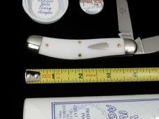 Great Eastern Cutlery GEC Yeti Ivory Acrylic Bayou Trapper Knife 1 of 488 NIT Made in USA 888222