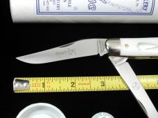 Great Eastern Cutlery GEC Yeti Ivory Acrylic Bayou Trapper Knife 1 of 488 NIT Made in USA 888222