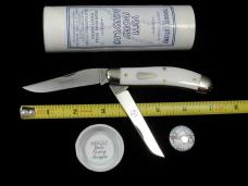 Great Eastern Cutlery GEC Yeti Ivory Acrylic Bayou Trapper Knife 1 of 488 NIT Made in USA 888222