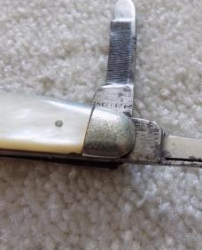 Rare Vintage Henry Barnascone & Son/Sheffield Humpback pearl knife. 1826-1894
