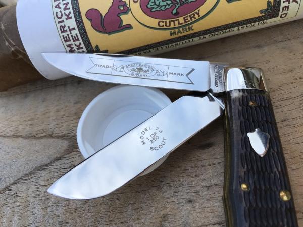 Great Eastern Cutlery 2006 Pattern #73 Sheffield Tobacco Bone Gorgeous! Great Eastern Cutlery 2006 Pattern #73 Sheffield Tobacco Bone Gorgeous!