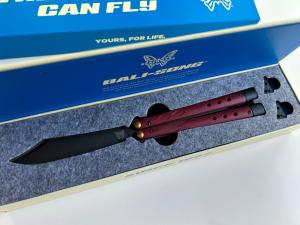 Benchmade 99 Necron Ruby Red G10 Balisong 968 S30V Stainless Steel Performance Model w Weights 
