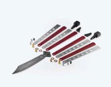 Benchmade 99 Necron Ruby Red G10 Balisong 9.68” S30V Stainless Steel Performance Model w/ Weights 
