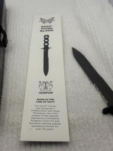 Benchmade 185SBK SOCP Fixed Blade Knife NIB Made In USA