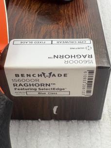 Benchmade Raghorn 15600OR Fixed Blade Hunting Knife New In Box Made In USA