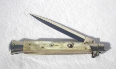 NEW FRANK BELTRAME 11-INCH DAGGER BLADE LIGHT HORN SCALES ITALIAN STILETTO MANIAGO ITALY