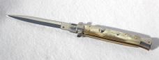 NEW FRANK BELTRAME 11-INCH DAGGER BLADE LIGHT HORN SCALES ITALIAN STILETTO MANIAGO ITALY