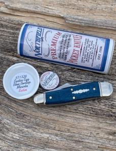 GEC ** NORTHFIELD EASTER EGG BLUE BURLAP MICARTA CLOUD SHIELD 571326 GEPPETTO WHITTLER SATIN