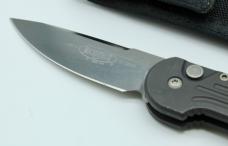 Vintage Microtech UDT 12/2021 14-4CrMo Black Handle Serial #4814 With Sheath 