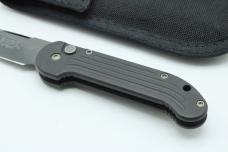 Vintage Microtech UDT 12/2021 14-4CrMo Black Handle Serial #4814 With Sheath 