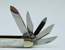 1989 Frank Buster Fight'n Rooster 10 Blade MOP Rocky Mountain Blade Collectors 10th Ann. Knife