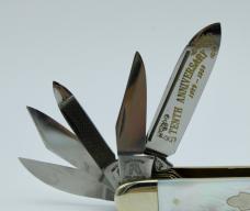 1989 Frank Buster Fight'n Rooster 10 Blade MOP Rocky Mountain Blade Collectors 10th Ann. Knife