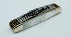 1989 Frank Buster Fight'n Rooster 10 Blade MOP Rocky Mountain Blade Collectors 10th Ann. Knife